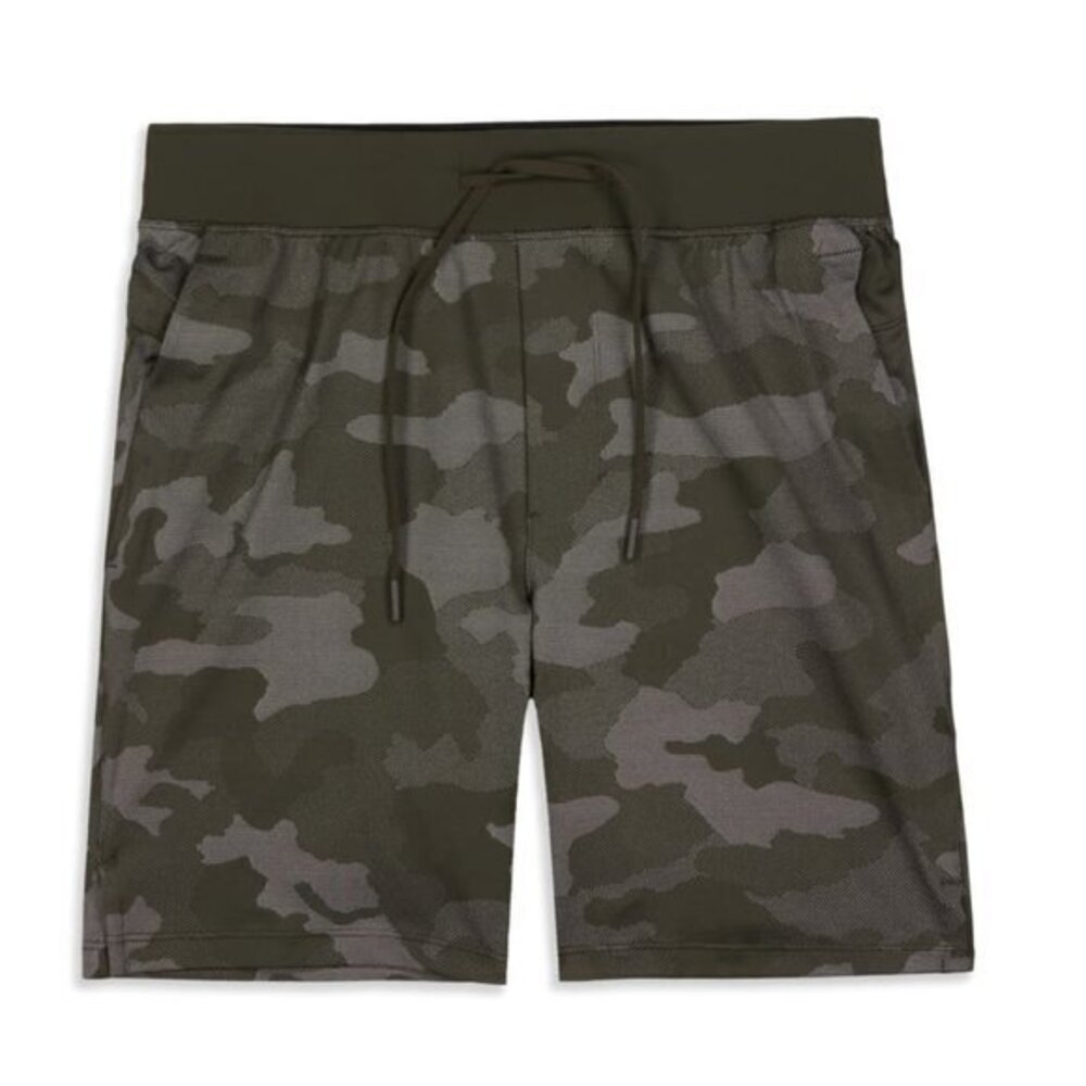 Lululemon Men's T.H.E Camoflauge Camo Green Shorts LIKE NEW